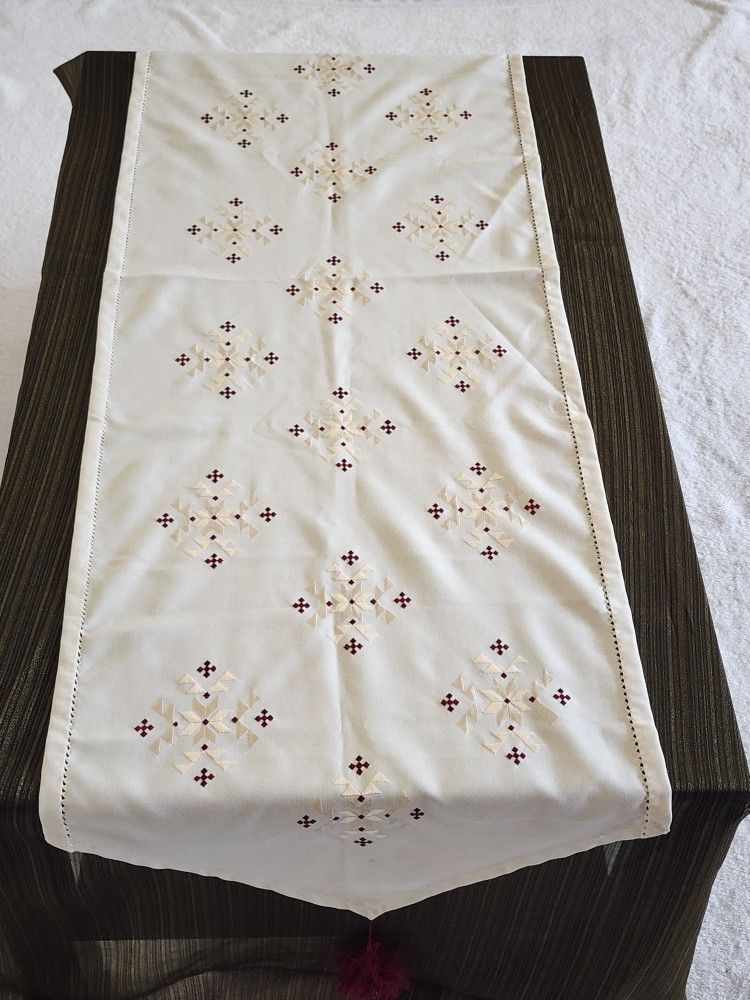 Handmade Embroidered Table Runner