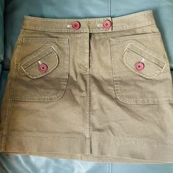 Ann Taylor Brown Mini Skirt Size 8