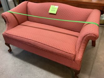 Traditional MCM loveseat 60” W