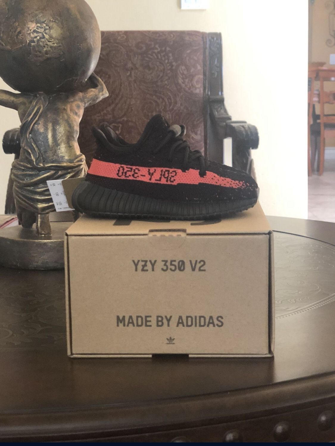 Y eezy Boost 350 V2 Infants Red Core Sizes 6K And 7K (New)