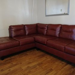 Leather  Couch 