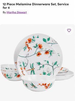 Martha Stewart - 12 piece dinnerware set