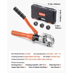 Copper Pipe Crimping Tool, Hydraulic Driven Press Tool