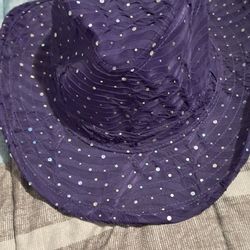 Purple Western Hat
