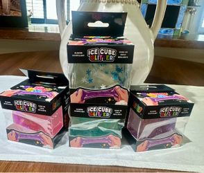 Ice Cube Glitter Slime 4-Pack by Krazy