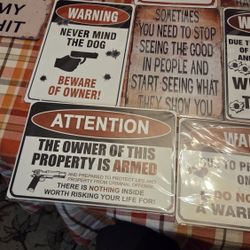 7x12 In Signs Aluminum 