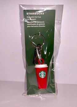 Starbucks 2025 Holiday Reuseable Hot Cup Lid Stopper Limited Edition Red Cup