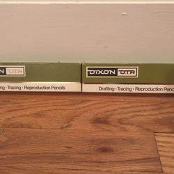 Vintage Dixon DTR Drafting Tracing Reproduction Pencils #7500 2B Two Dozen
