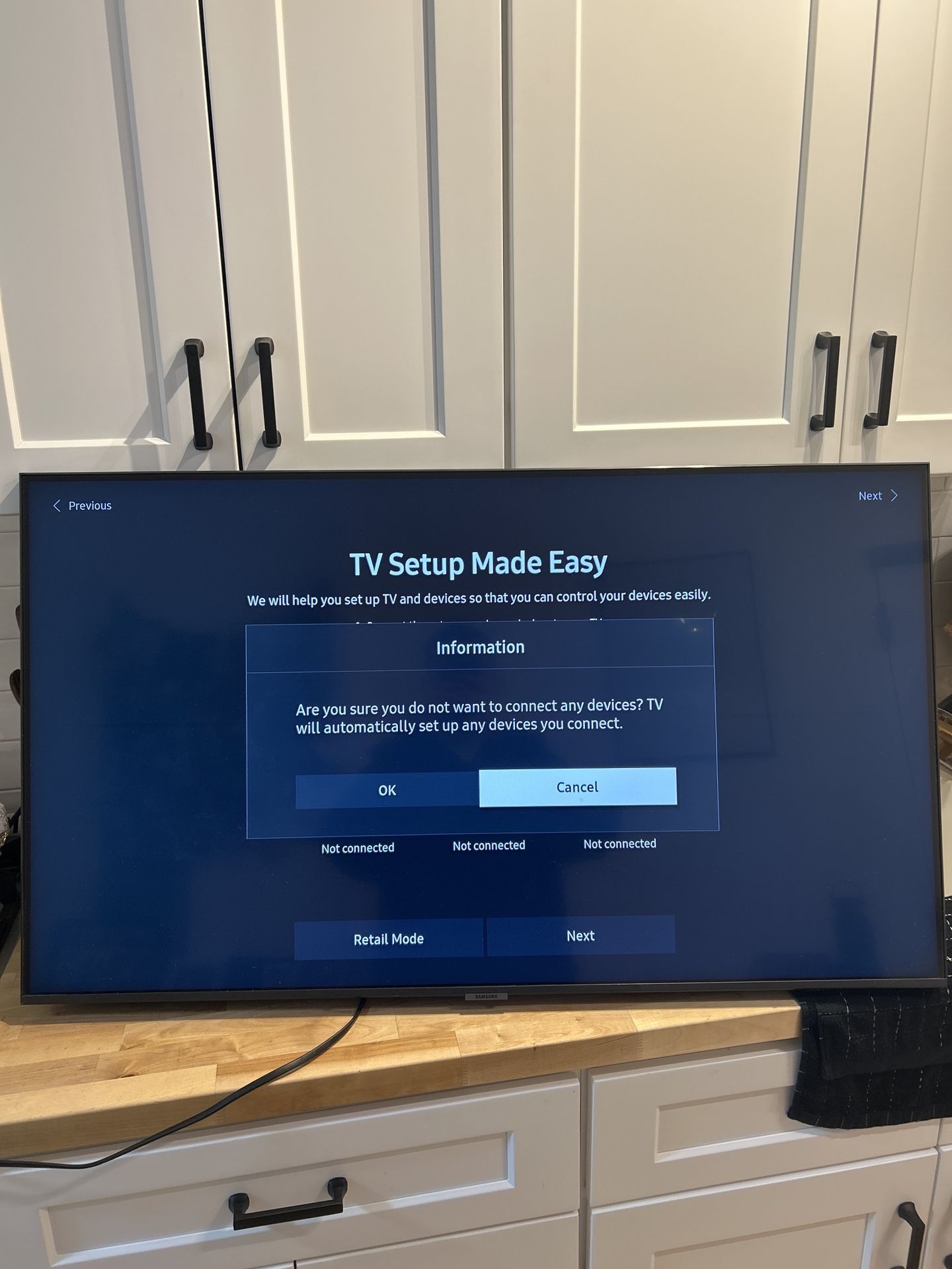 Samsung 43” 4K Smart TV (UN43TU7000)