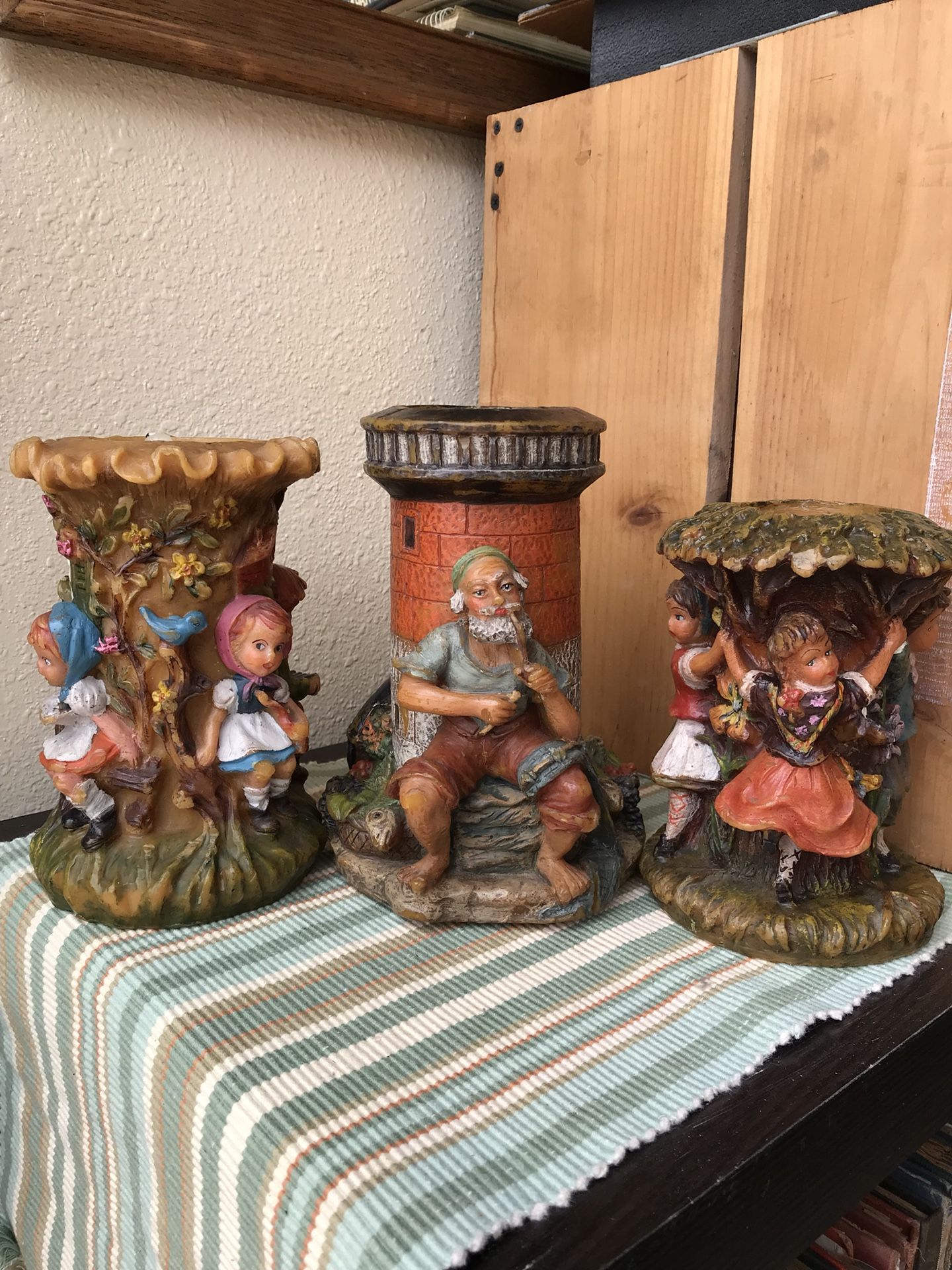 Vintage Gunter Kerzen Candle Set of 3 Made in Germany