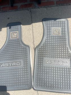 GM Chevy Astro Van Rubber Floor Mats Pair