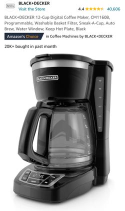 BLACK+DECKER 12-Cup Digital Coffee Maker