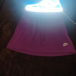 Nike Women's Mid-Rise Club Fleece Skirt Purple Size Small