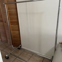 Clothing Rack On Wheels, Foldable, Adjustable In Height and extension in length