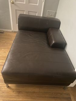 Leather Chaise Couch Sofa