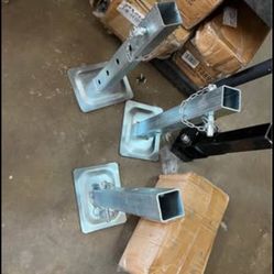 Drop Leg and Pin 8000 lbs Trailer Jack Stand Replacement Square Tube Drop Leg for 2 in.