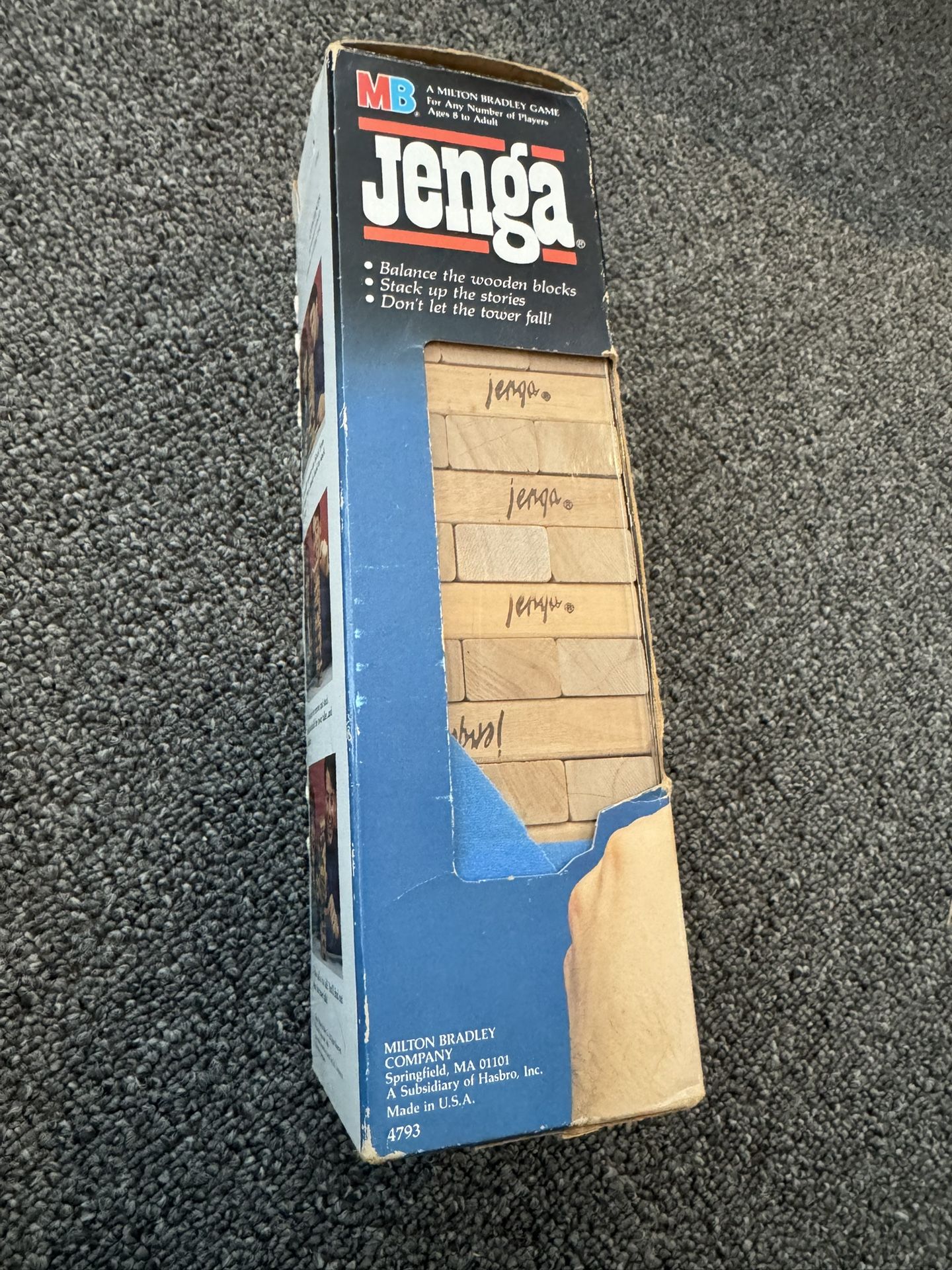 Original Vintage 1986 Jenga Game By Milton Bradley Made In USA