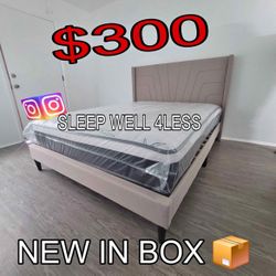 NEW QUEEN BED IN STOCK