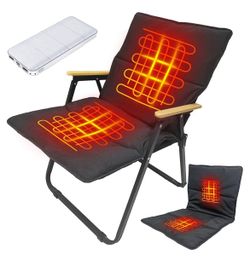 2pk Heated Foldable Chairs