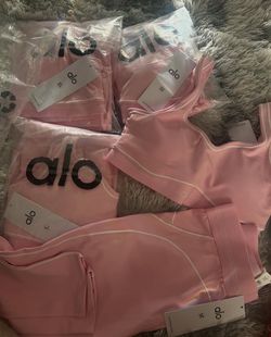 Pink and red alo two piece sets