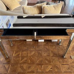 Mirror console table and side tables (2)