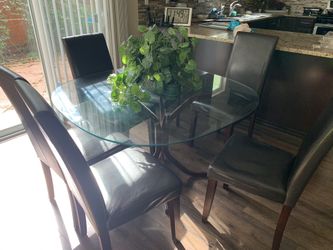 Dining table and chairs