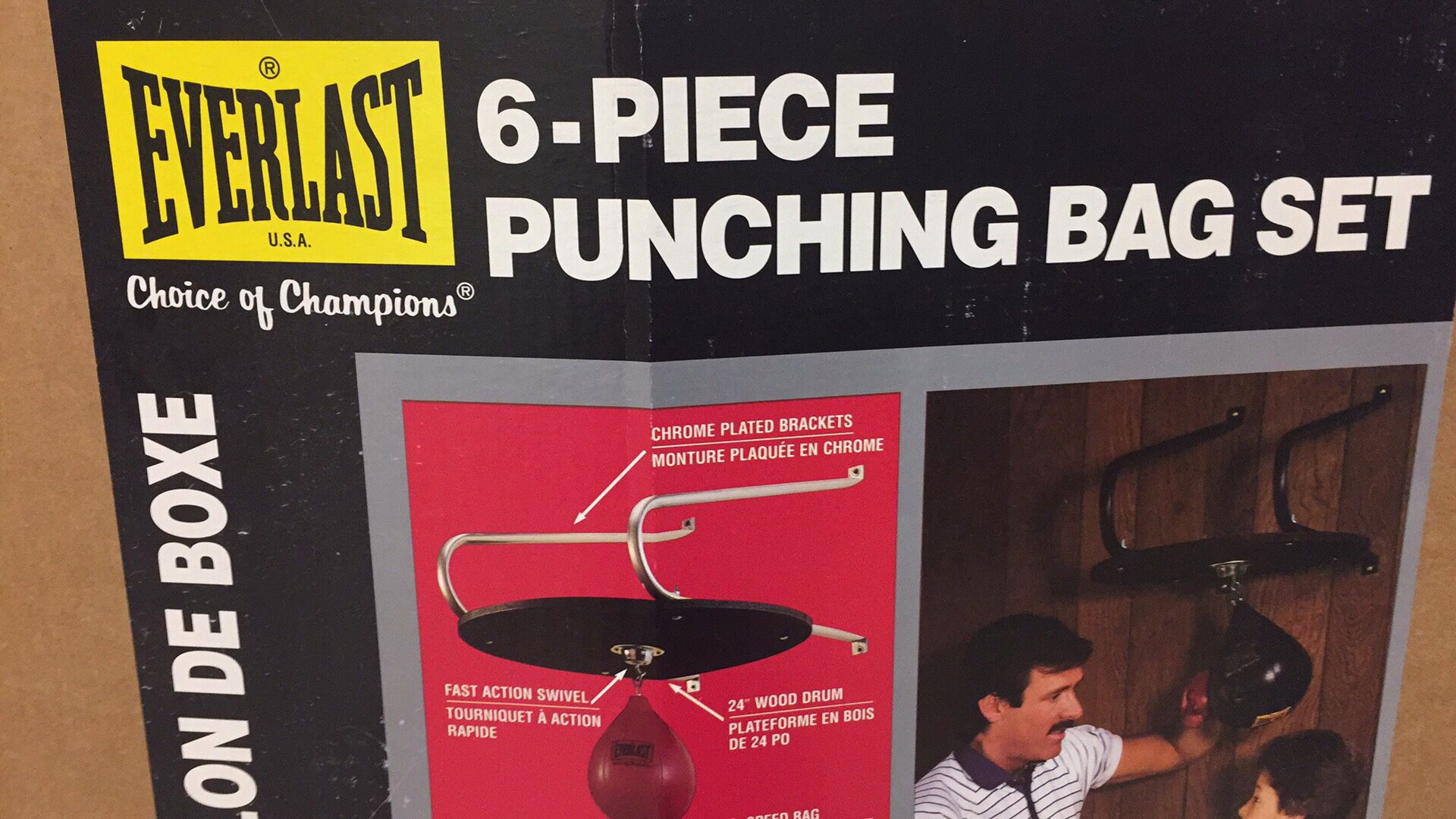 Everlast 6 piece punching bag set