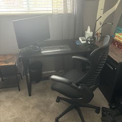 Desk And Computer Chair