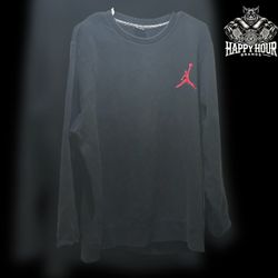 Jordan Crewneck Black Sweatshirt size XXL See Photos Pre Owned
