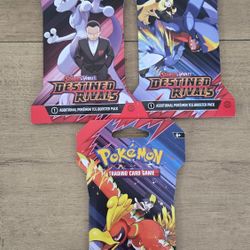 For Sale:
Brand New in Box Pokemon Trading Card Game TCG Scarlet & Violet Destined Rivals Sleeved Booster Pack