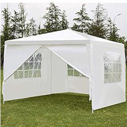 Enjoy the outdoors in this 10x10 tent-w-walls/BBQ/weddings/birthdays/events/carport