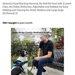 NEW 
ESSENTIAL SMALL DOG HARNESS WITH 3 CLIPS