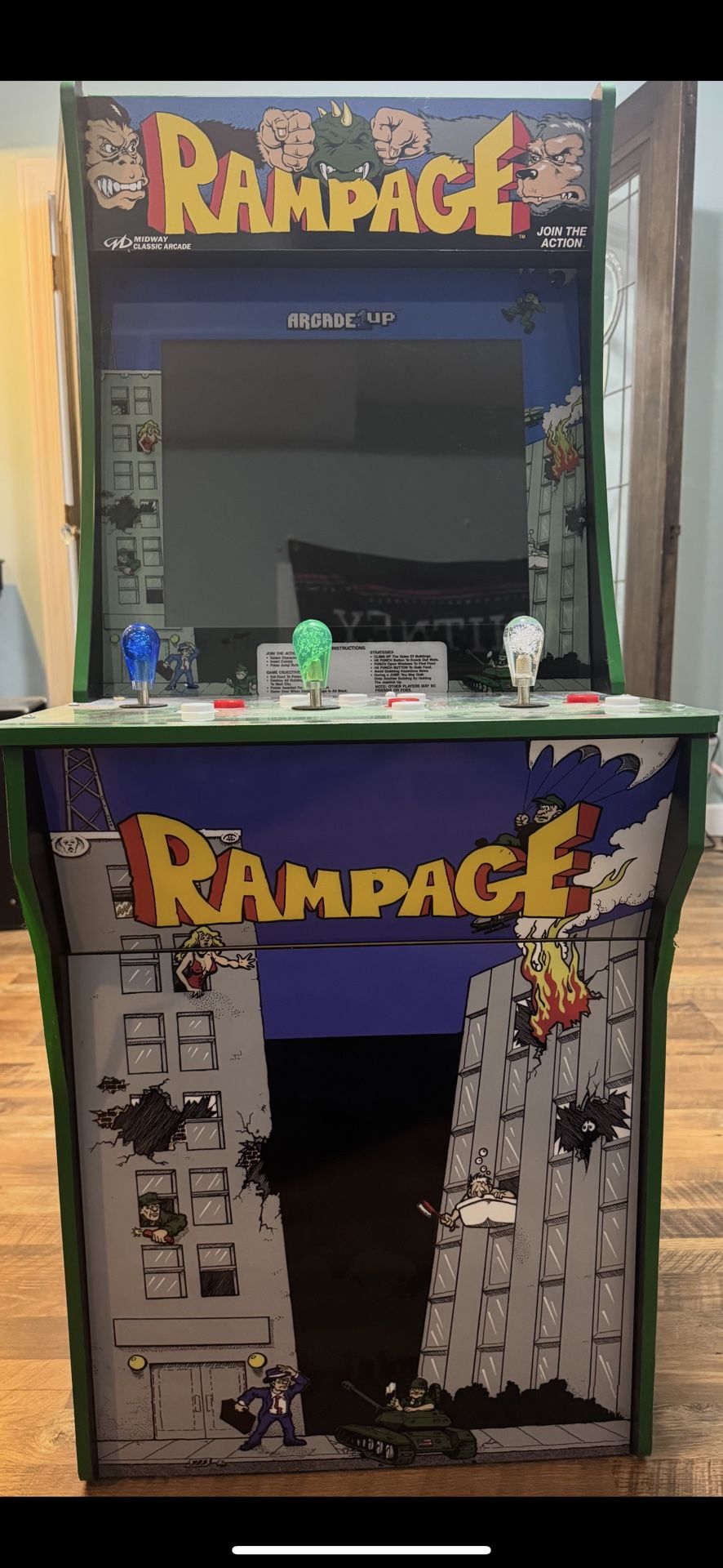 Arcade 1Up Rampage With Riser