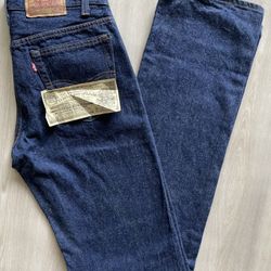 Vintage 80s Deadstock Levis (contact info removed) Student Denim Jeans Size 29x34 Made in USA