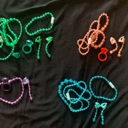 Pretty Pretty Princess Sleeping Beauty Replacement 17 pc Green, red/ pink, blue purple.