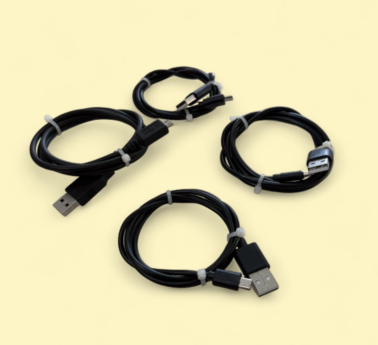 USB Type A To Micro USB Type B Charging And Data Transfer Connectors .