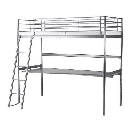 IKEA Bed Frame with Desk