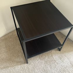 Used Black Coffee Bed Table 
