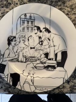 French Epoch Collections Le Restaurant Plates Set