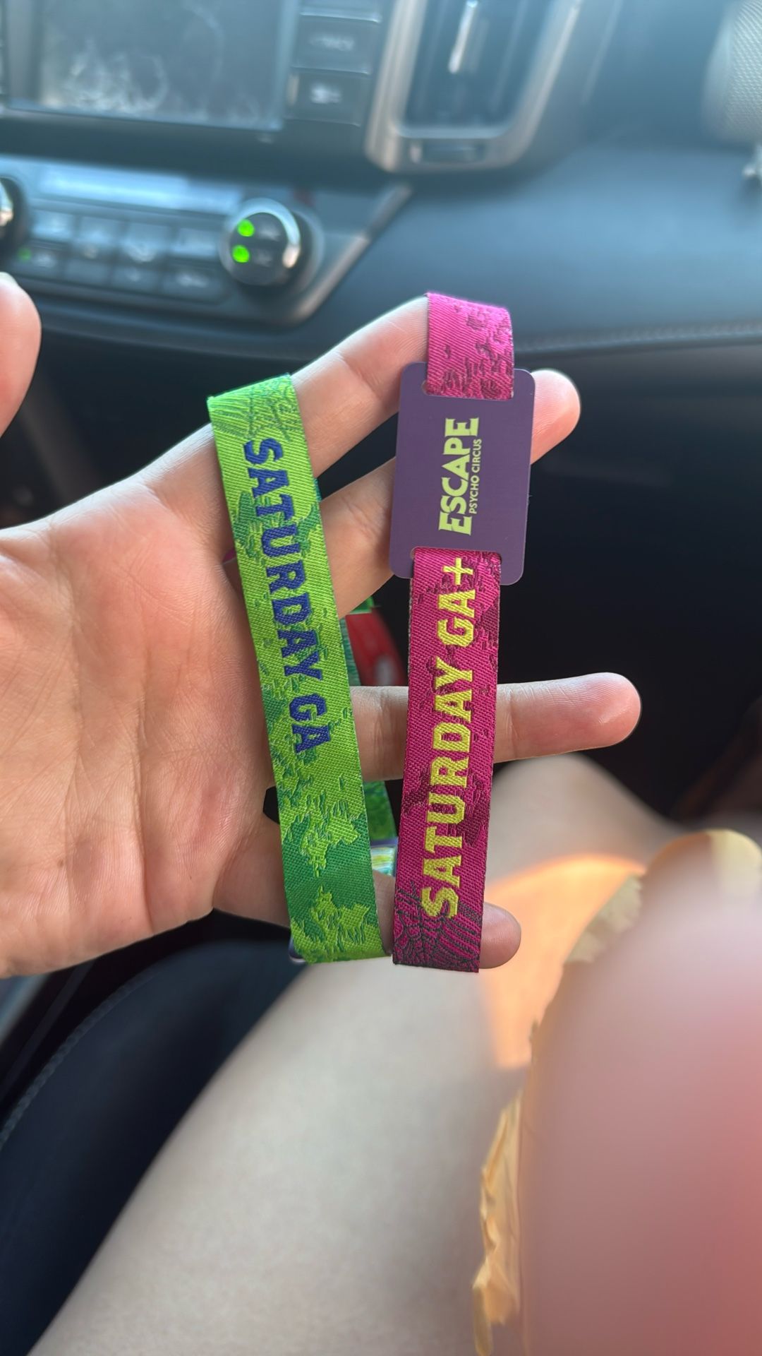 Escape 2025 1 GA Wristband 1 GA+ Saturday Both