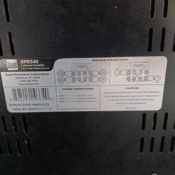 Dual Amplifier  XPR540 4chl
