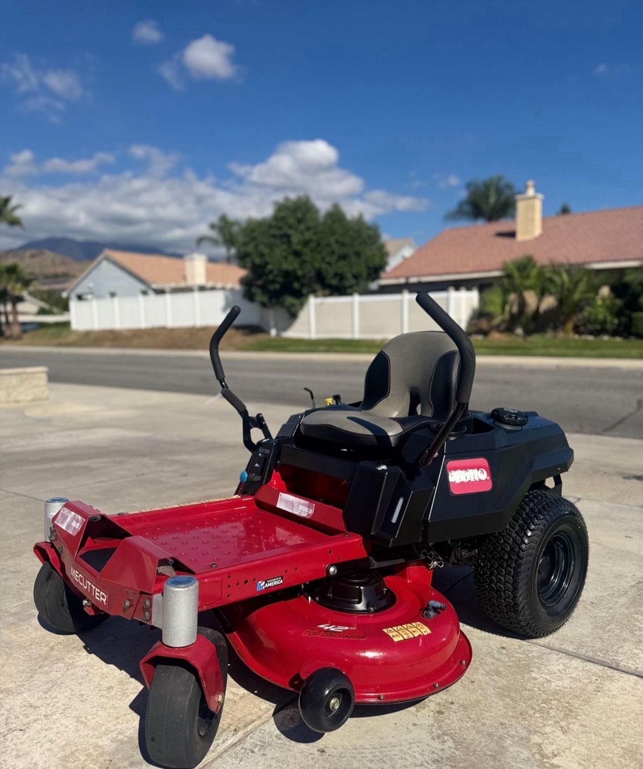 Toro Riding Mower 42in Máquina 