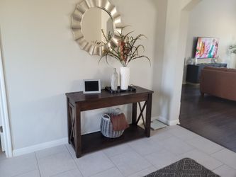 Wood Console Table
