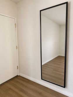 Full Length Black Framed Floor Mirror