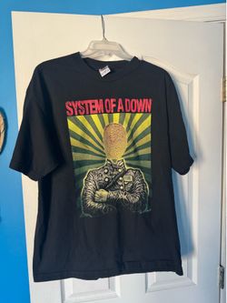 Vintage System Of A Down 2004 Soldier Fingerprint Concert T Shirt XL