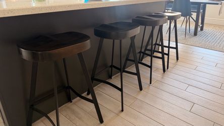 Set of 4 mid century modern barstools