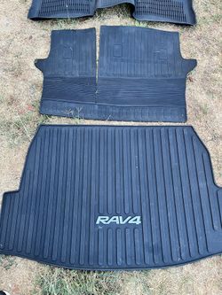 Toyota RAV4 Cargo Liner Tray & Seat Back Cover Protector OEM