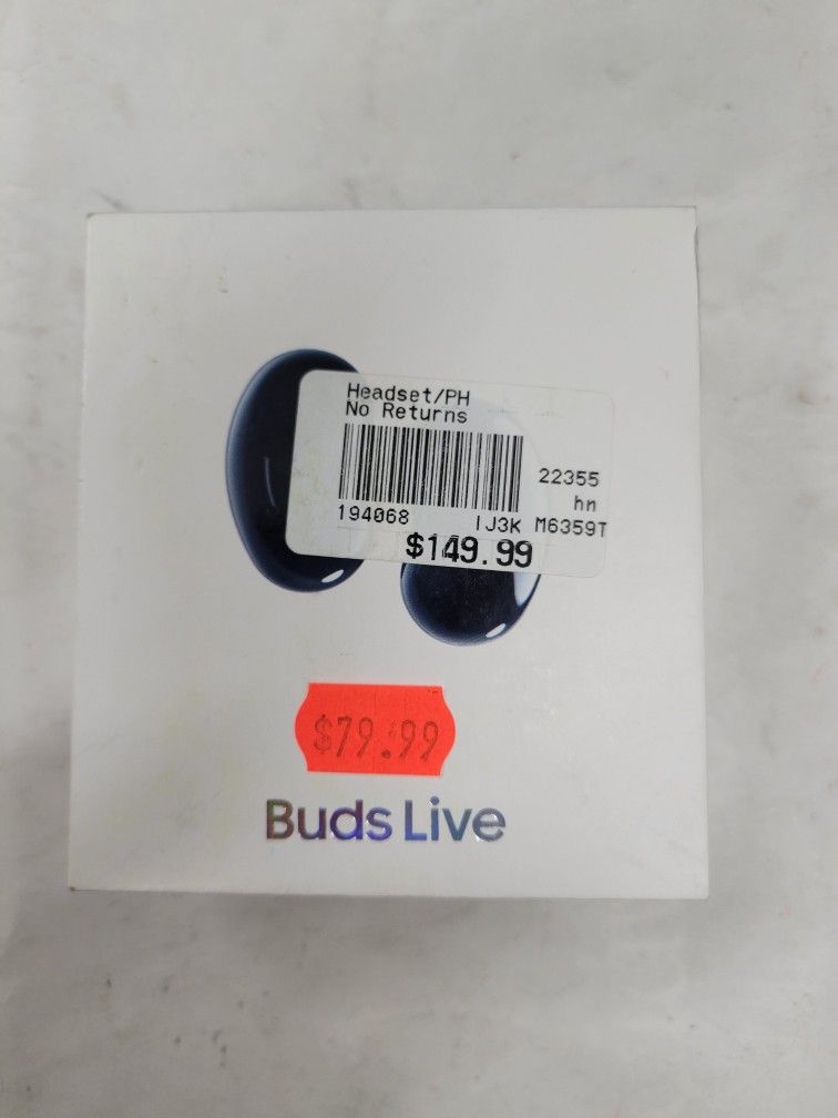 *BRAND NEW* Samsung Galaxy Buds Live True Wireless Earbuds w/Active Noise Cancelling (Mystic Black)