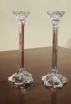 2 Mikassa Crystal Candlesticks 