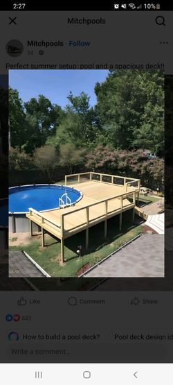 Pool decking